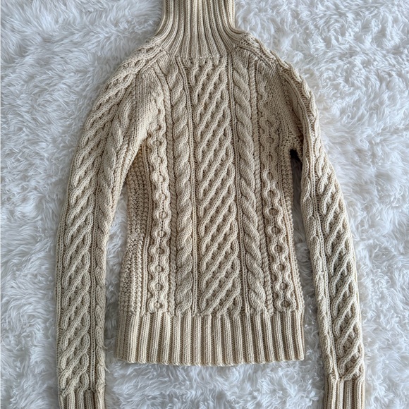 J. Crew Sweaters - J Crew Handknit Cable Knit Cream Sweater